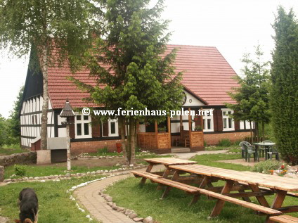 Ferienhaus Polen - Ferienhof Panderossa in Gwda Wielka an der Ostsee / Polen