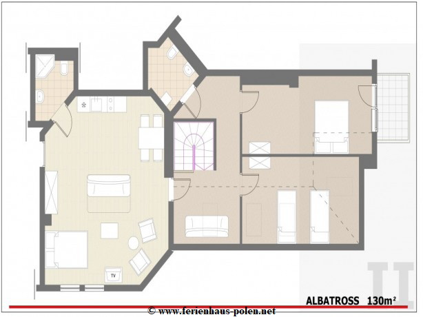 Ferienhaus Polen- Ferienwohnung Letti an der Ostsee/Miedzyzdroje (Misdroy)/Pole