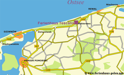 Ferienhaus Polen - Ferienhaus Toscana in Pobierowo an der Ostsee / Polen
