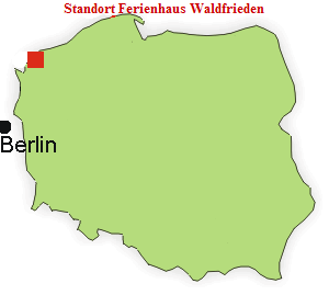 Ferienhaus Polen - Ferienhaus Waldfrieden in Pobierowo an der Ostsee / Polen
