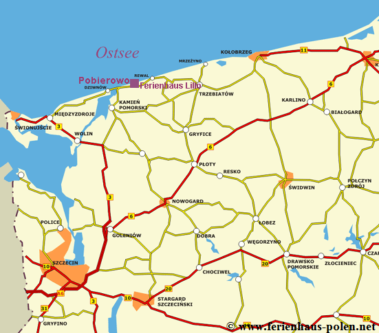Ferienhaus Polen - Ferienhaus Lillo in Pobierowo an der Ostsee / Polen