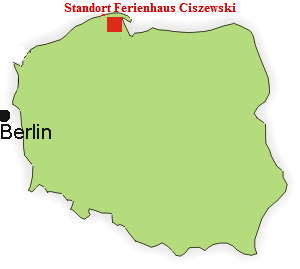 Standort Ferienhaus Ciszewski