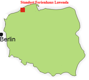 Standort Ferienhaus Lawenda