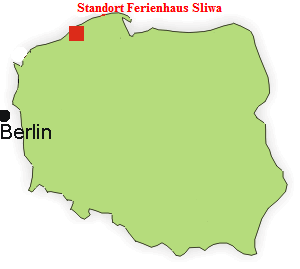 Standort Ferienhaus Sliwa