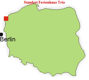 Ferienhaus Polen - Ferienhaus Trio in Wicko an der Ostsee nahe Misdroy / Polen